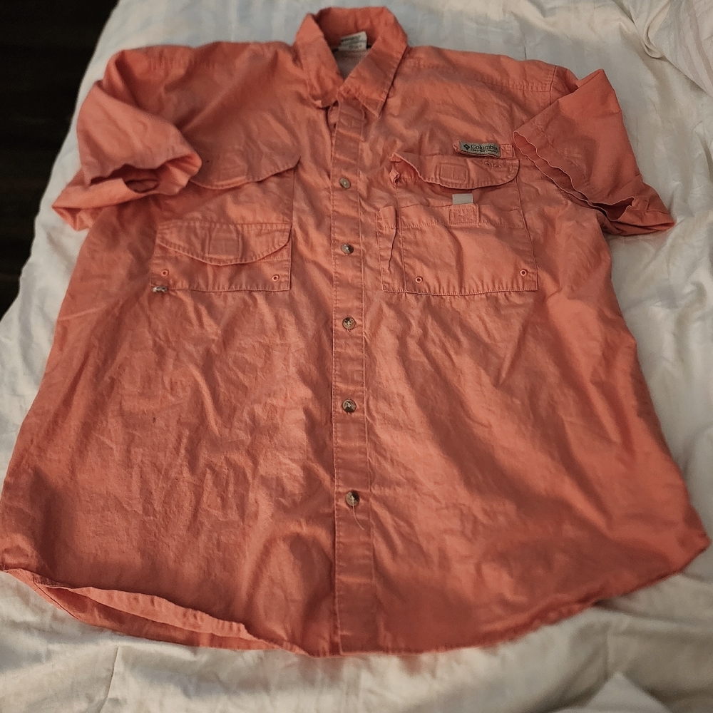 Columbia Men's Coral Button Down Shirt
